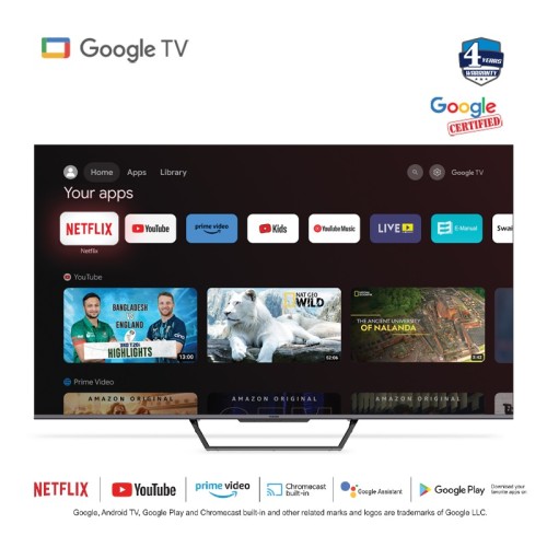 Vision PQ1 Galaxy Pro QLED 75-inch Google Android 4K TV